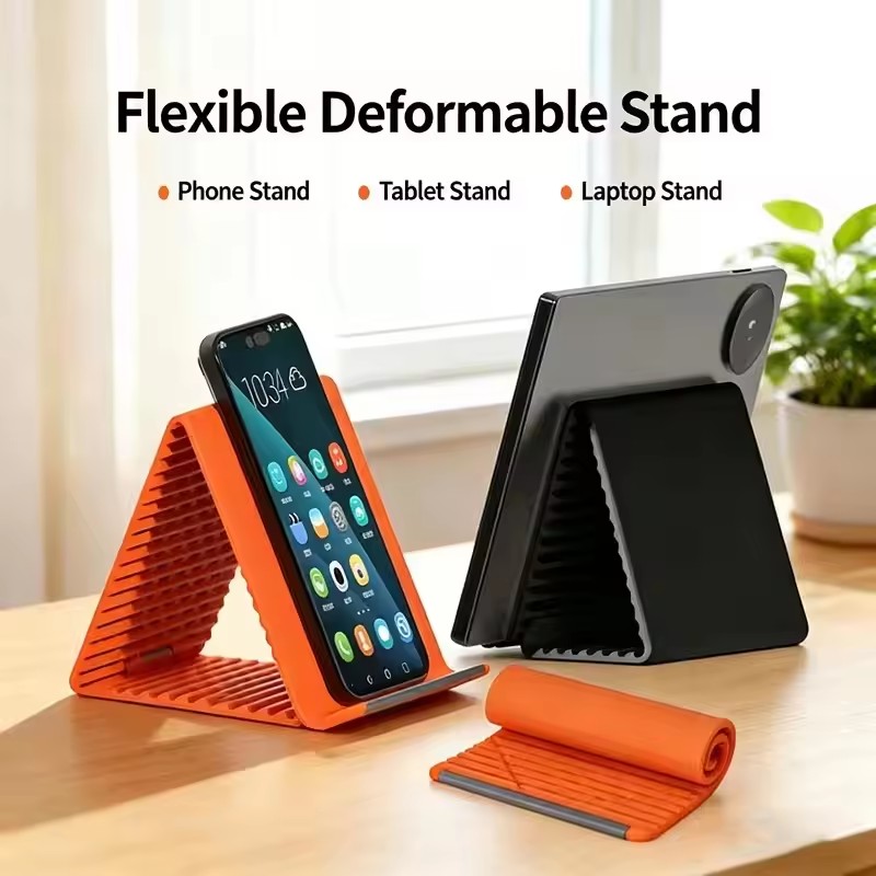 Tablet Accessories - Luie draagbare telefoonstandaard Siliconen desktop tablet-laptophouder