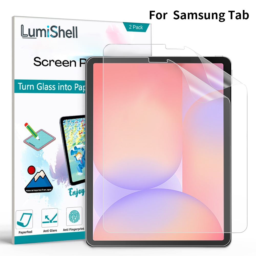 Samsung Tablet S10 Accessories - 2 stuks papierachtige screenprotector voor Samsung