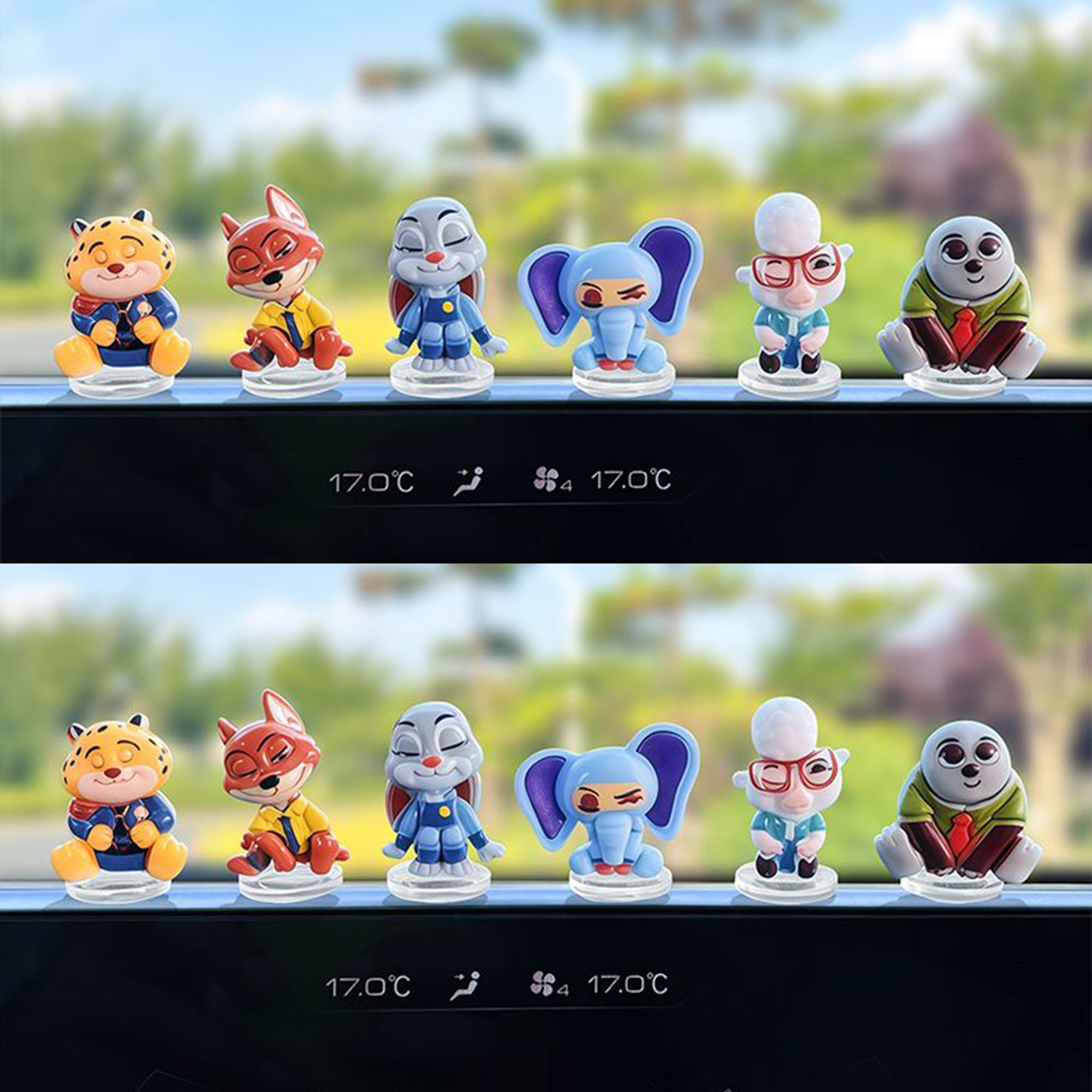 Tablet Accessories - Zootopia cartoon auto-ornament voor autodisplay, dashboarddecoratie,