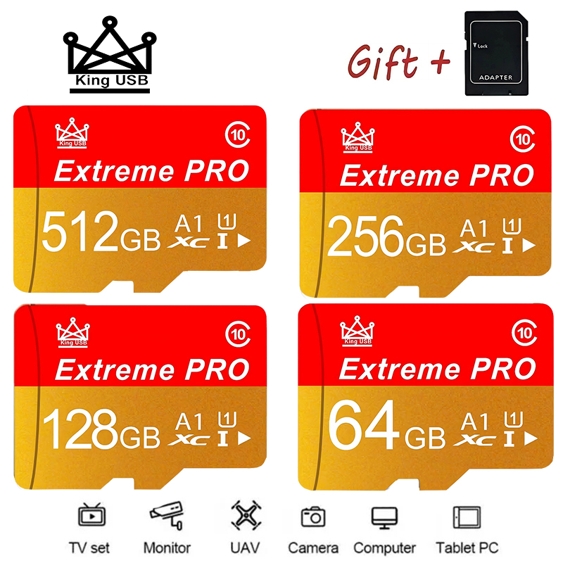 Microsd Card Tablet - 512GB Micro SD-kaart, Performance Grade gegevensopslag,