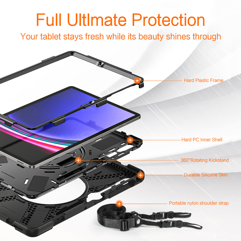 Zware Schokbestendige Case Voo - Samsung Tablet S10 Accessories recensie en prijs